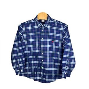 Brooks Brothers Men’s Slim Fit Original Polo Shirt Blue Plaid Supima Cotton XXL‎
